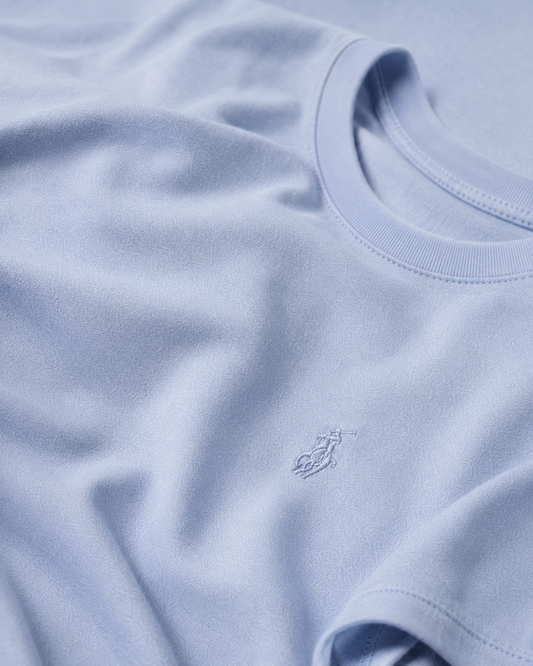 Men's Cotton T-shirt-Sky Blue-TS-11