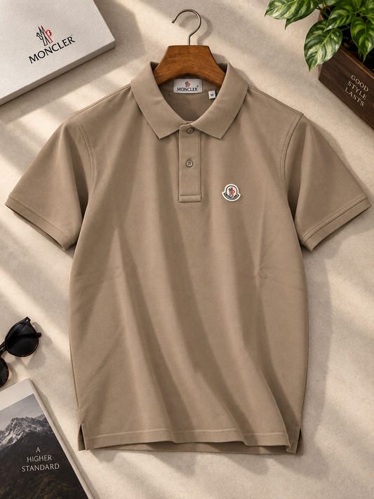 Men’s Premium Polo Shirt-Beige-PS-26