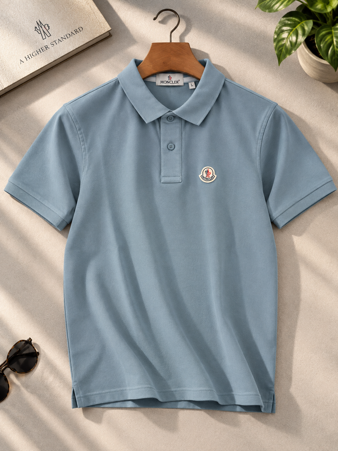 Men’s Premium Polo Shirt-Turquoise-PS-26