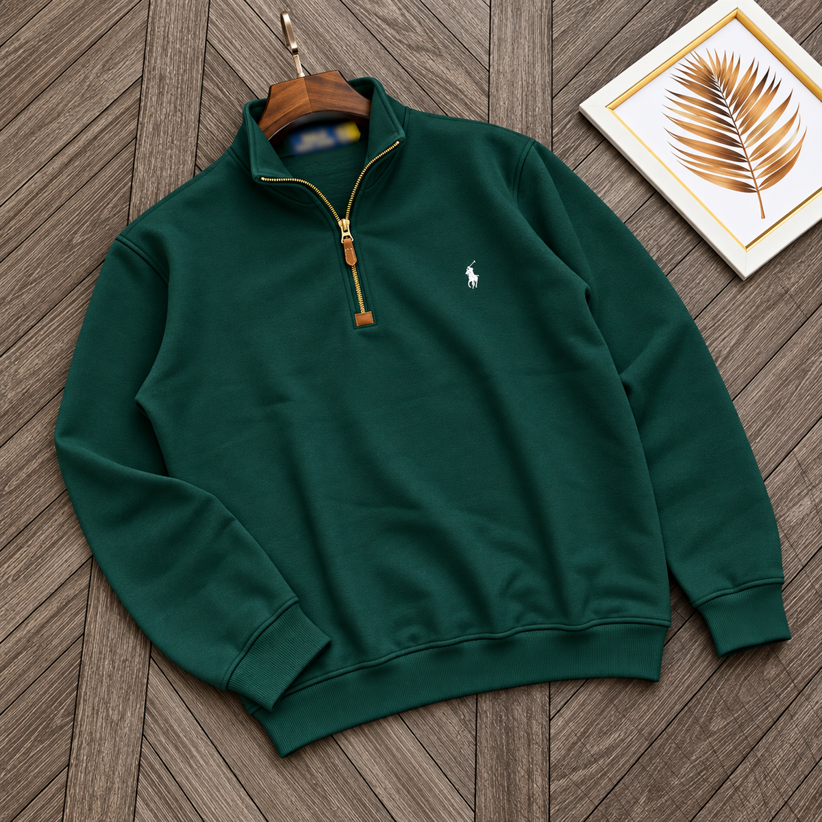 Men's Half-Zip Jacket-Green(J-02)