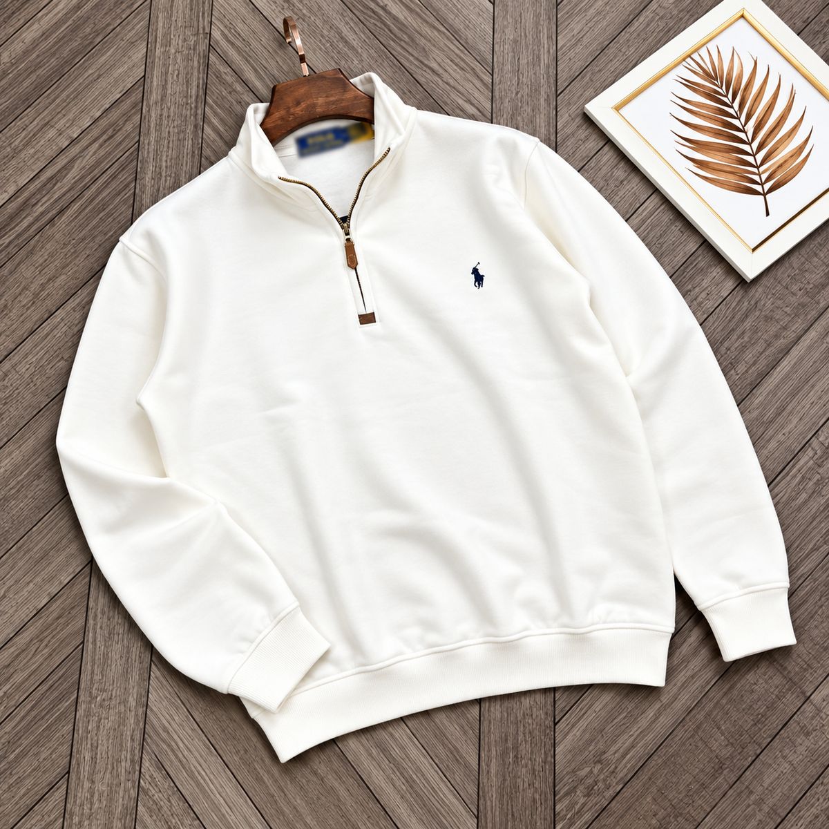 Men's Half-Zip Jacket-White (J-02)