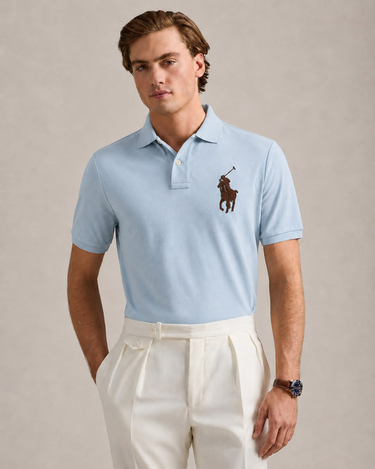 Men’s Premium Polo Shirt-Sky Blue-PS-11