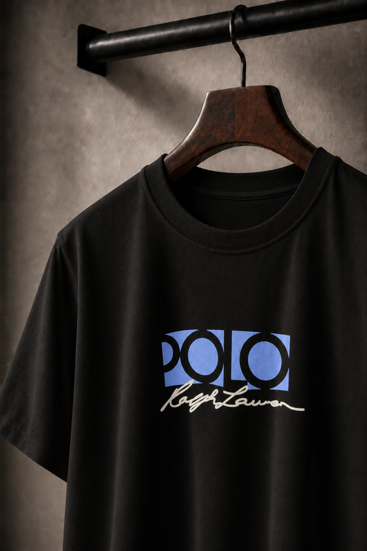 Men's Cotton T-shirt-Black-TS-09