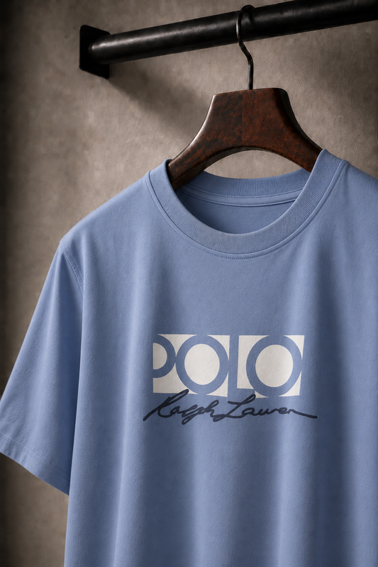 Men's Cotton T-shirt-Sky Blue-TS-09