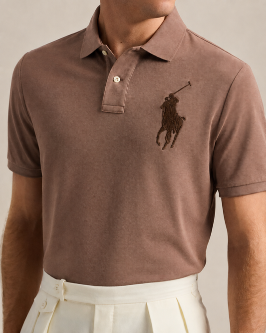 Men’s Premium Polo Shirt-Light Chocolate-PS-11