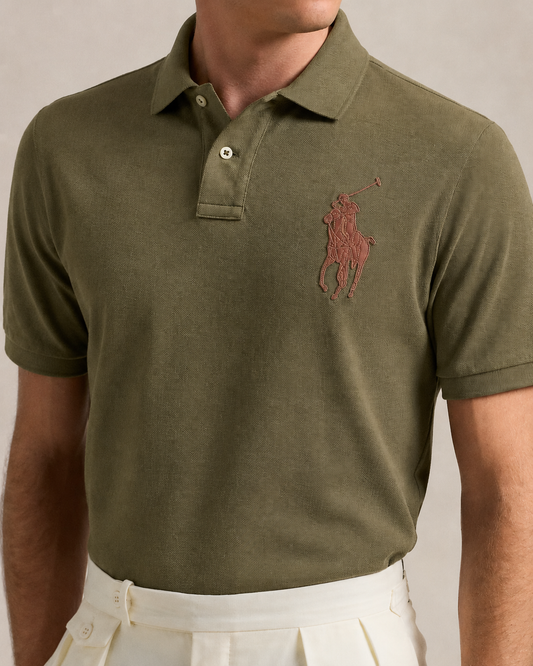 Men’s Premium Polo Shirt-Olive-PS-11