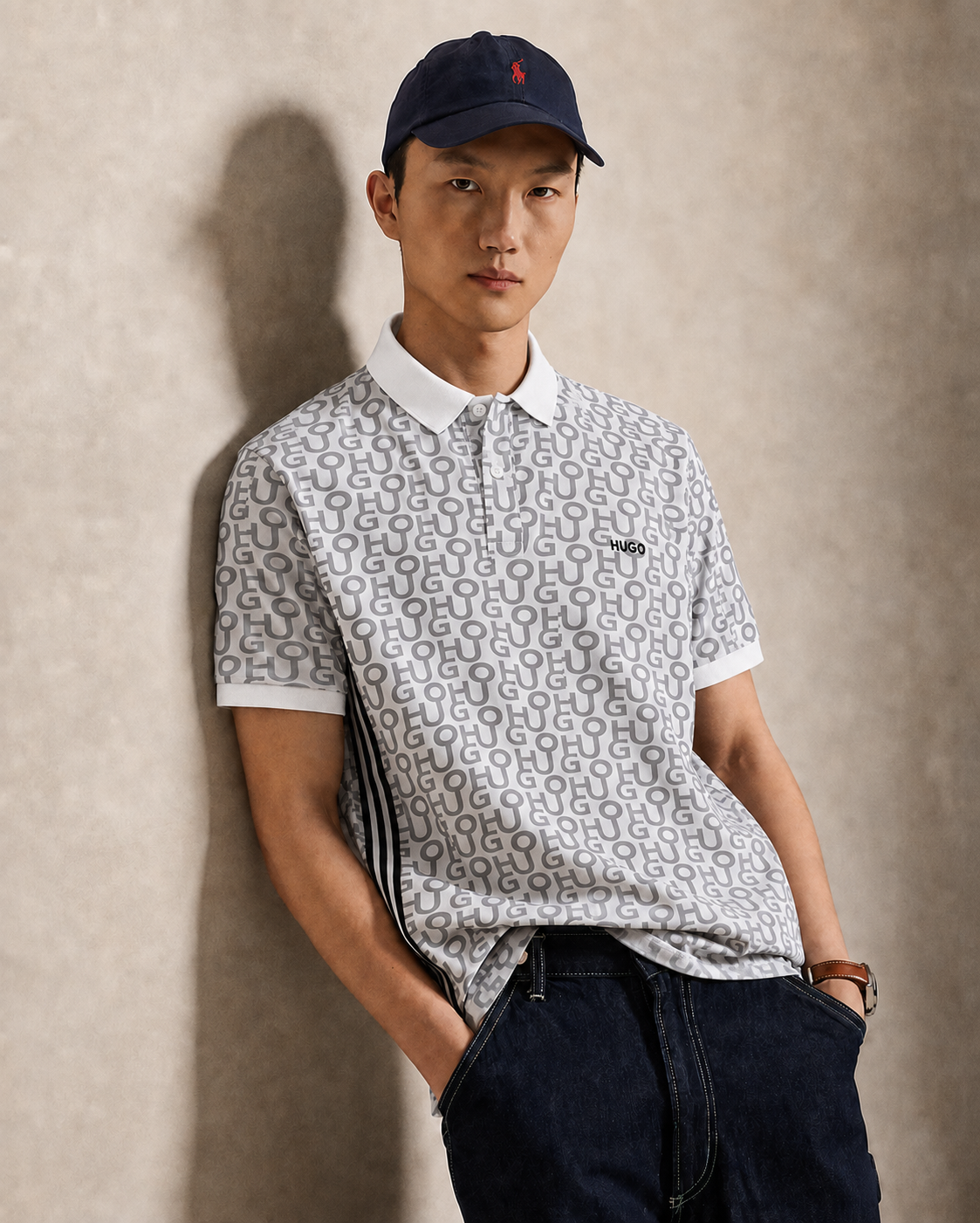 Men’s Premium Polo Shirt-White-PS-24