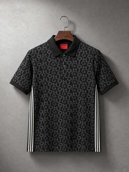 Men’s Premium Polo Shirt-Black-PS-24