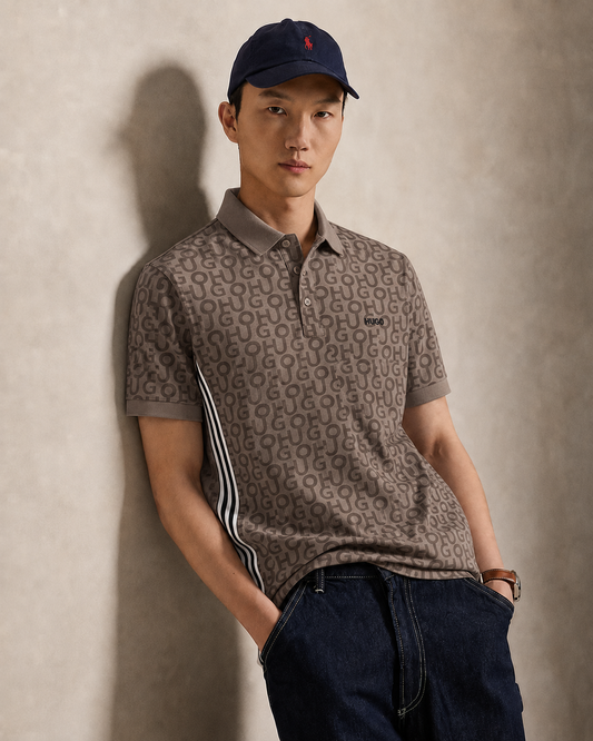 Men’s Premium Polo Shirt-Beige-PS-24