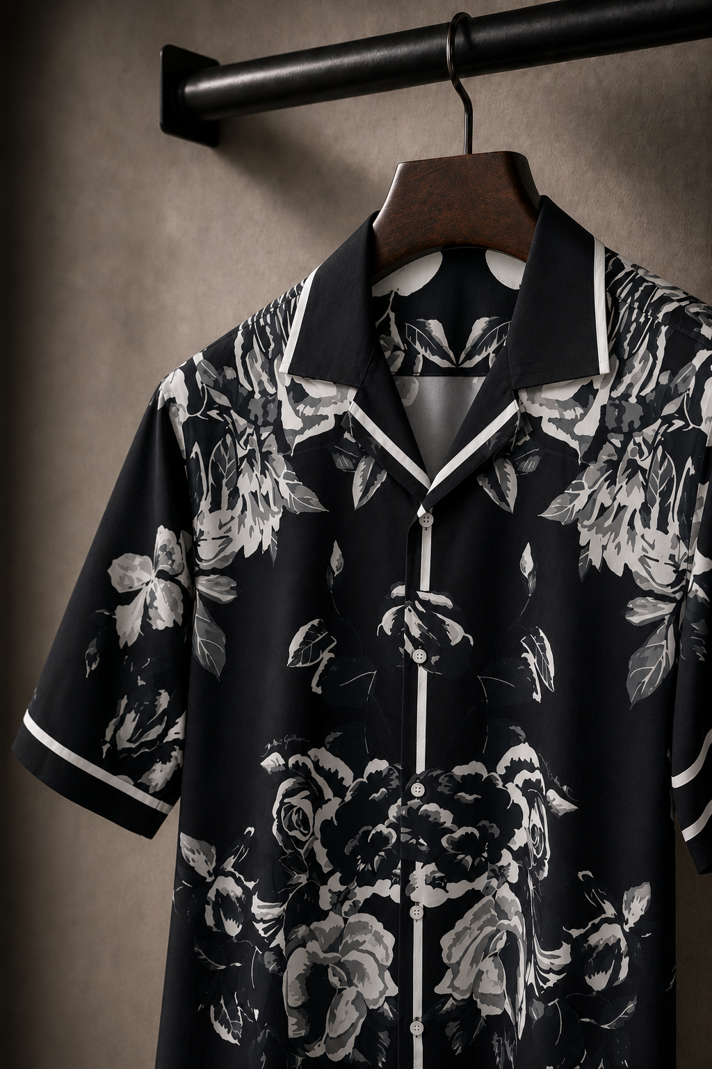 Men’s Cuban shirt-Black