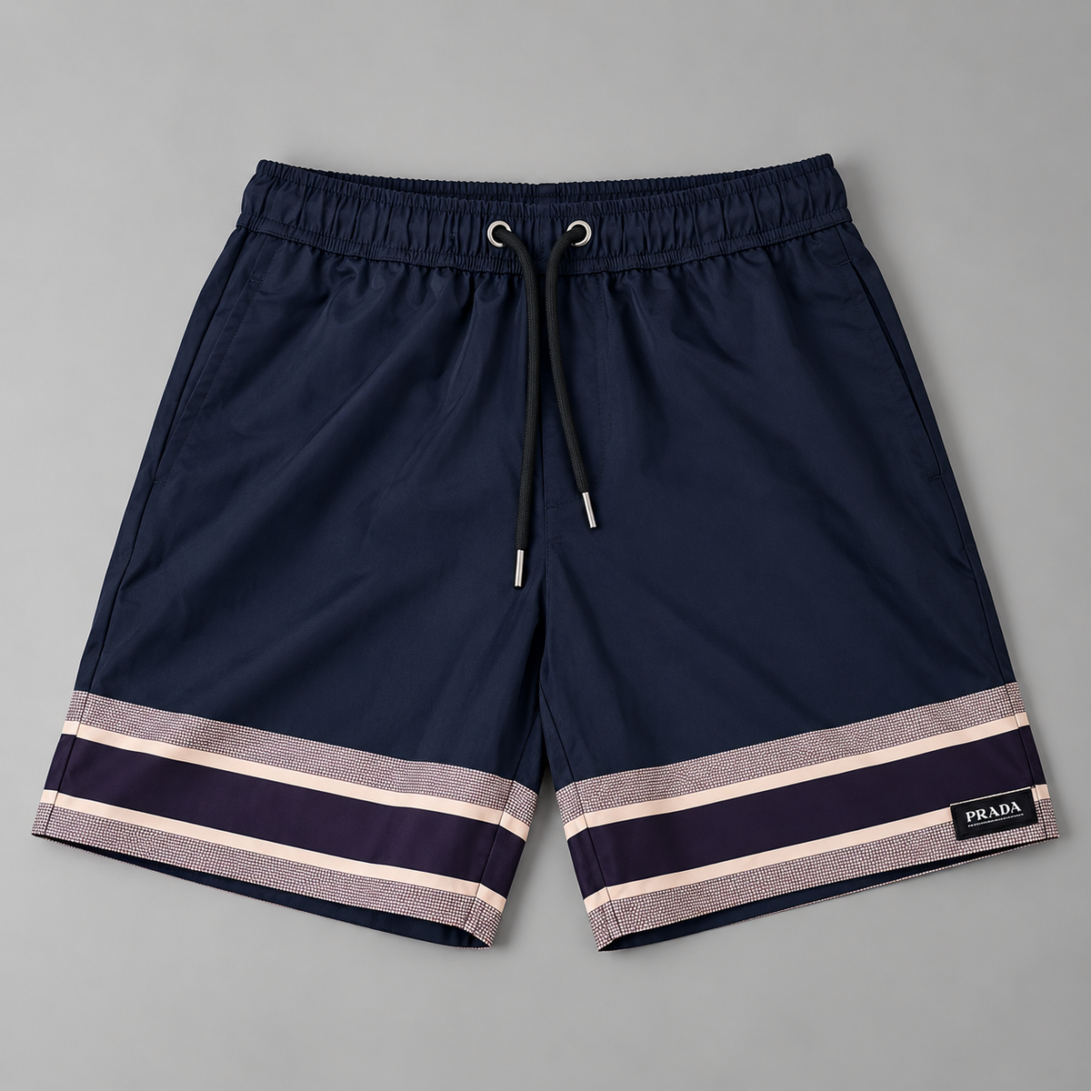 Men’s Checkered Summer Shorts-04-Black