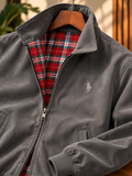 Men's Harrington Jacket-Grey (J-01)