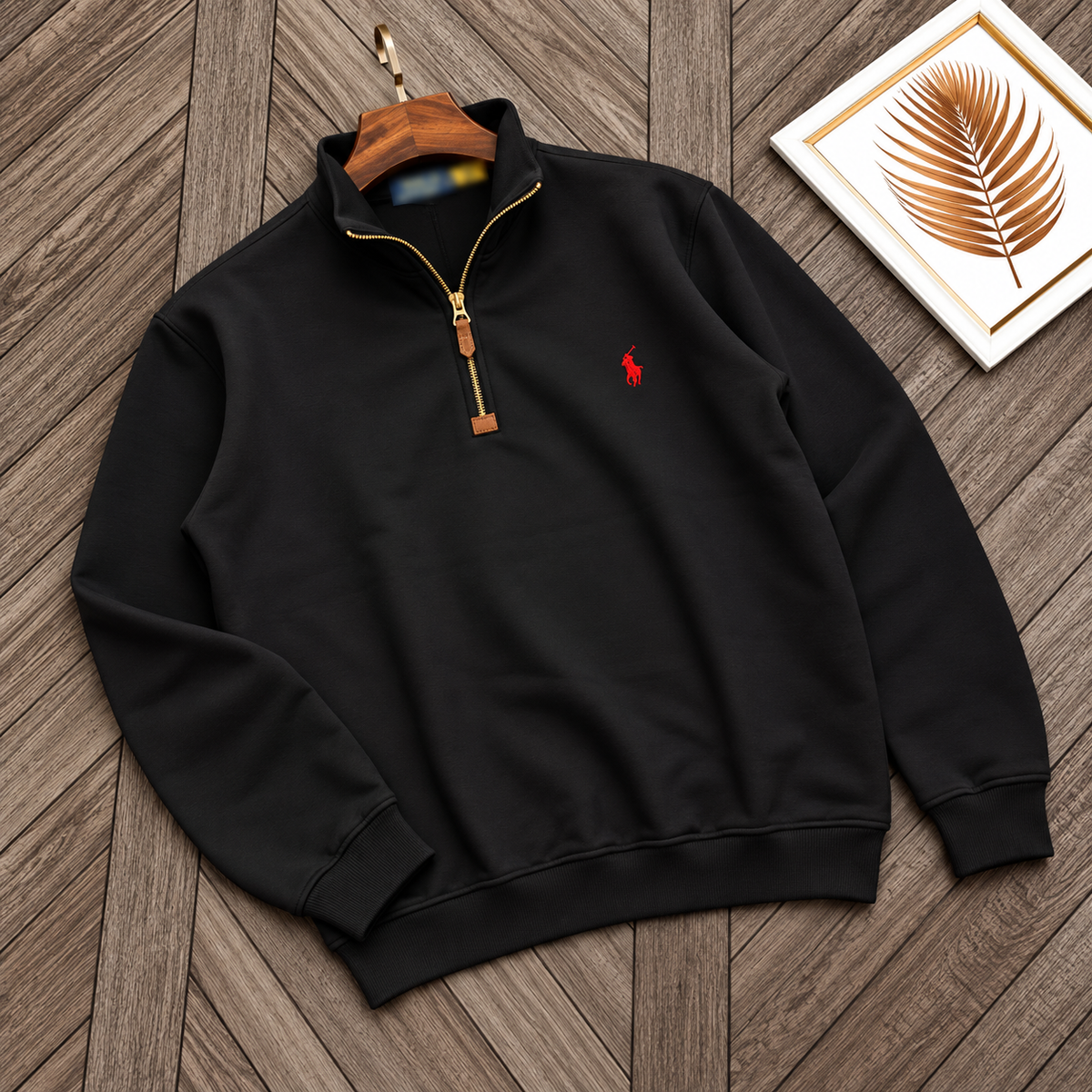 Men's Half-Zip Jacket-Black(J-02)