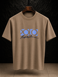 Men's Cotton T-shirt-Beige-TS-09
