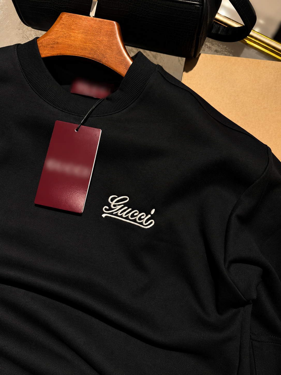 Men's Cotton T-shirt-Black-TS-14