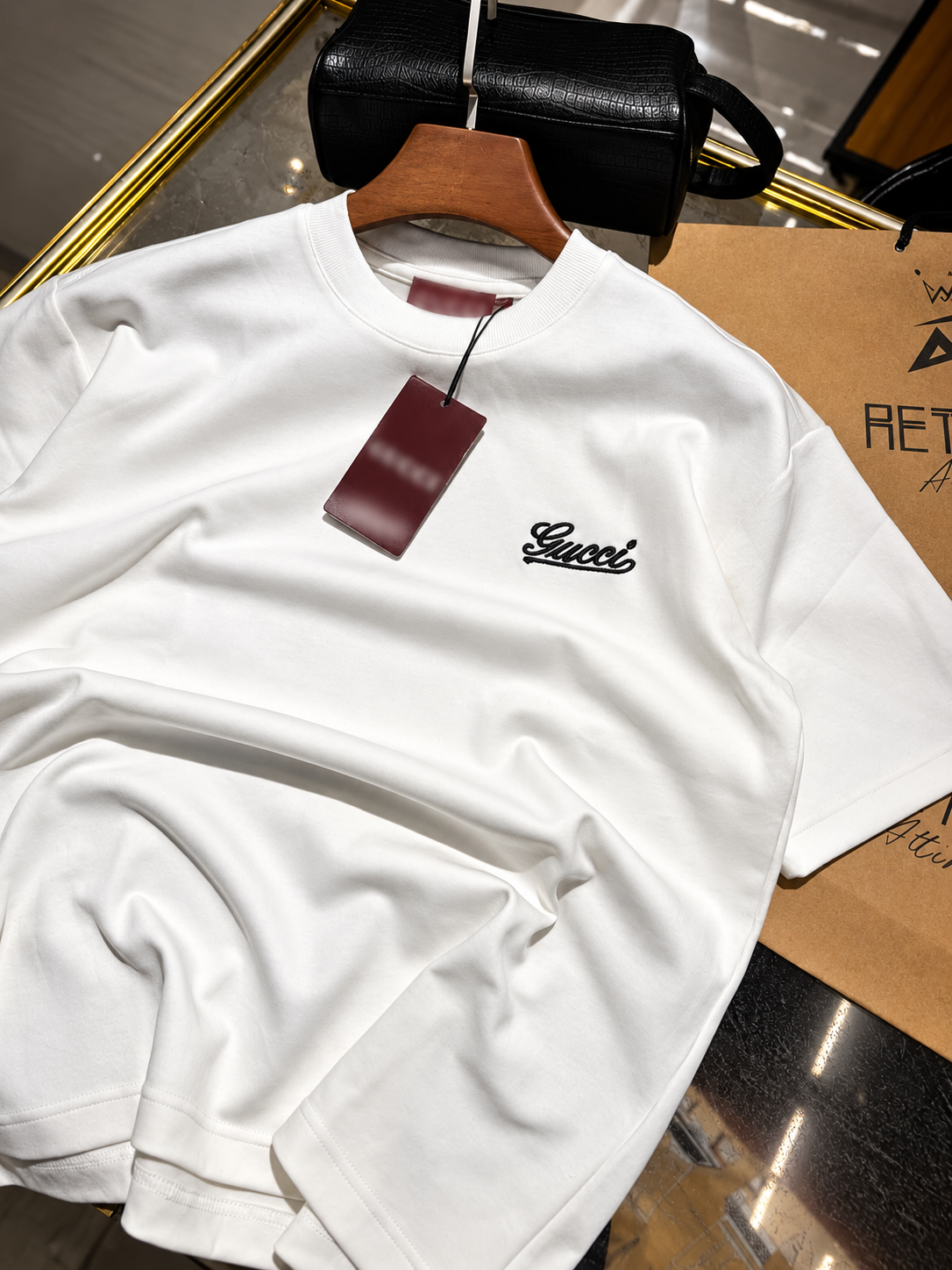 Men's Cotton T-shirt-White-TS-14