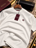 Men's Cotton T-shirt-White-TS-13