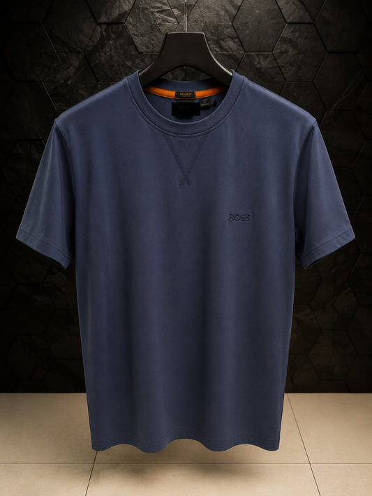 Men's Cotton T-shirt-Sky Blue-TS-02