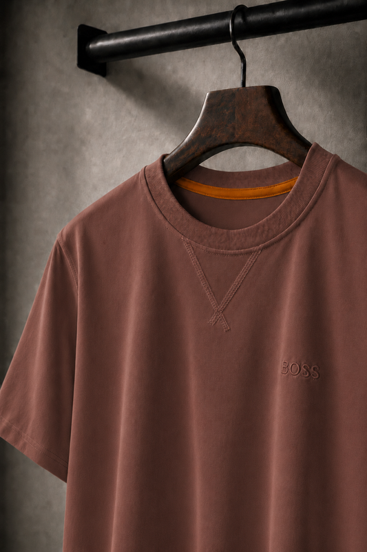 Men's Cotton T-shirt-Copper-TS-02