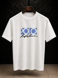 Men's Cotton T-shirt-White-TS-09