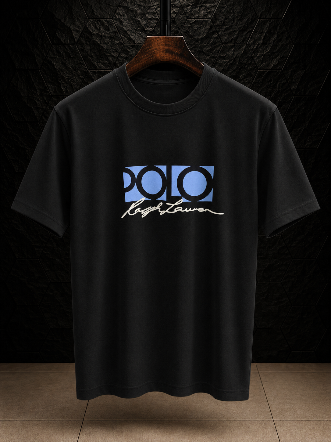 Men's Cotton T-shirt-Black-TS-09